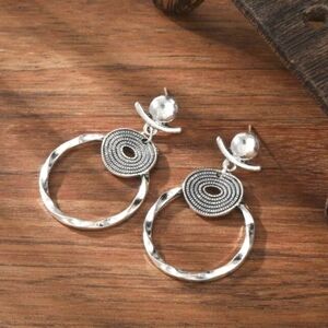 Elegant Silver Hoop Earrings
